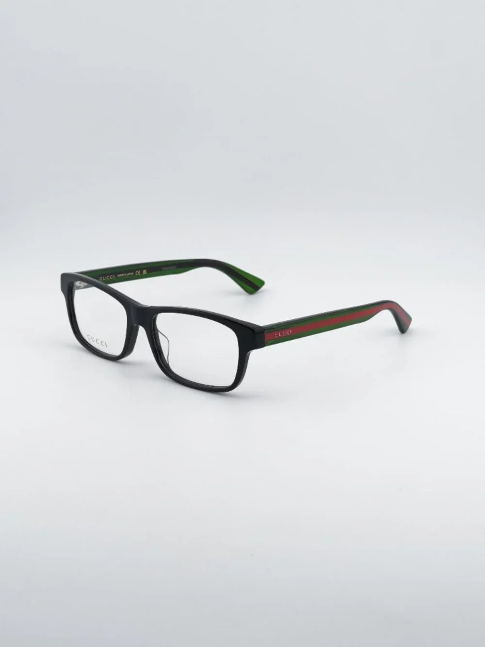 Gucci GG0006OAN 002 Eyeglasses Black 55mm Rectangle Frame